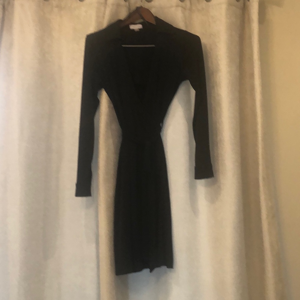 Calvin Klein Wrap long sleeve dress.
